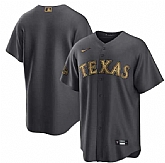 Texas Rangers Blank Charcoal 2022 All-Star Cool Base Stitched Baseball Jersey,baseball caps,new era cap wholesale,wholesale hats